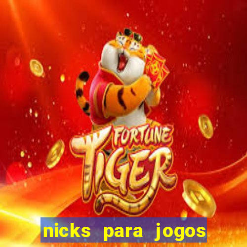 nicks para jogos de tiro